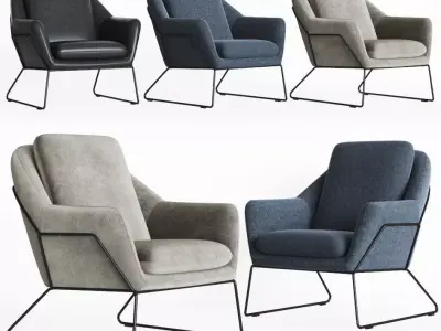 Loft Design Armchair Model 2549 385 3D model