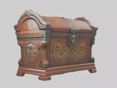 Decorative Chest Model Low-poly 3D model