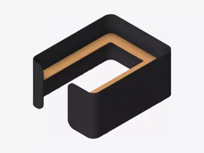 Booth - Simplicity - Type 5 Low-poly 3D model