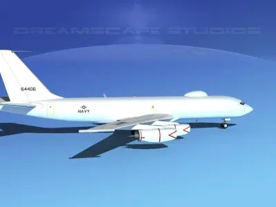 Boeing 707-E6B Mercury 3D model
