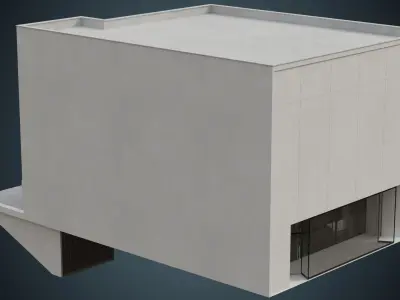 Building 9A Low-poly 3D model