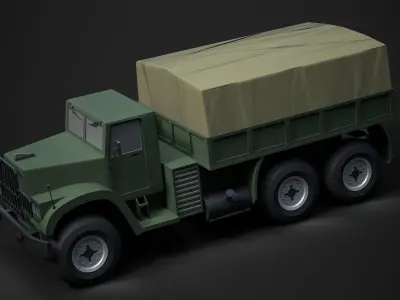 Low-poly Army Truck Low-poly 3D model