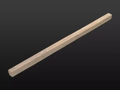 Wood Beam 06 3D model