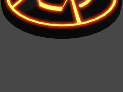tech shield 3D model
