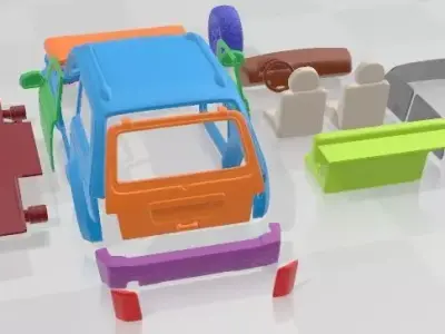 Lada Niva Bronto 4x4 Printable Car 3D print model