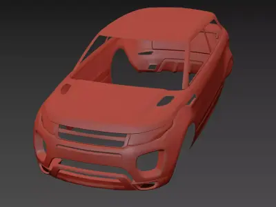 European Luxury Crossover SUV - Body Free 3D model