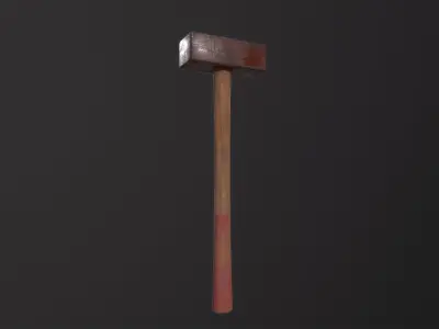 Big Hammer 3D Model Low-poly 3D model