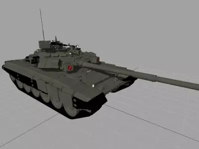 Russian MBT T-90A 3D model