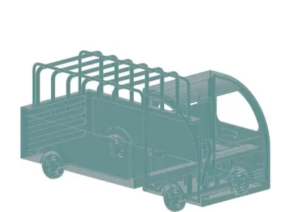 Glass Truck Toy 3D model