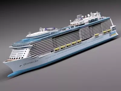 Quantum Of The Seas Cruise Ship 3D model