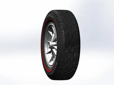 Custom wheels Kelsey-Hayes Stripper for scale model 3D print model