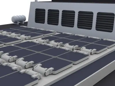 POWERFUL CHINESE TYPE-055 GUIDED MISSLE DESTROYER 3D PRINT READY 3D print model