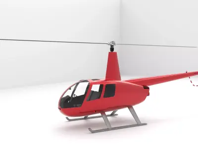 Robinson R66 Modelo 3D 3D model