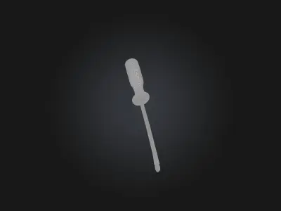 Realistic Screwdriver Model Low-poly 3D model