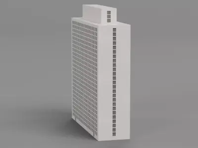 Paper Skyscraper V10 Low-poly 3D model