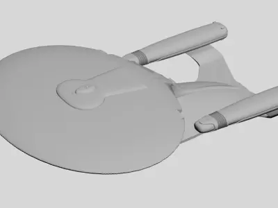 USS Enterprise Star Trek Low-poly 3D model
