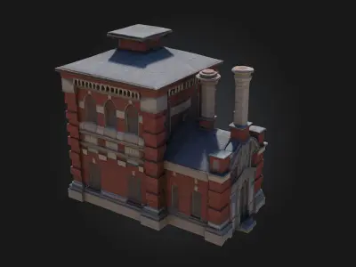 Brickhouse Tower  Sturdy Heights of Historic Architecture 3D model