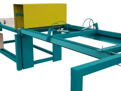 Roll Split Machine 3D model