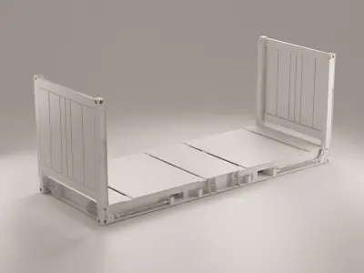 Container - 20 FlatRack  3D model