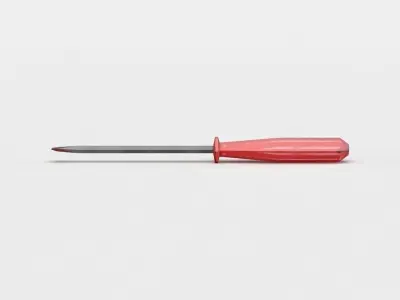 Screwdriver Low-poly 3D model 55