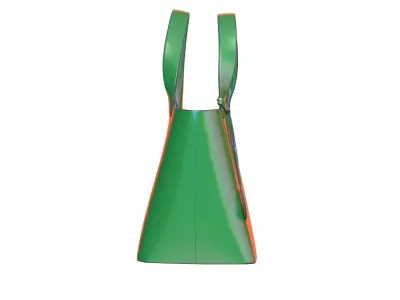 Green PVC Aurora Tote Bag 3D model