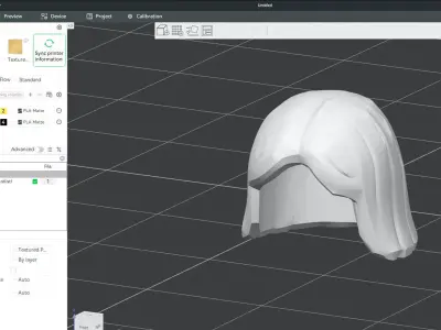 Custom3Dprint Minifigure Accessory - Minifigure Hair S2 - 096 3D print model