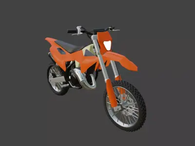 KTM  SX125 Low-poly 3D model