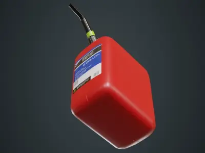 Fuel Can 6A Low-poly 3D model