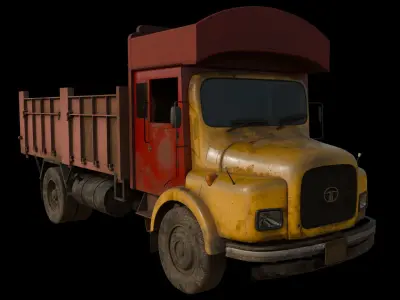 Old Truck Indian Tata SE 16 series 3D model