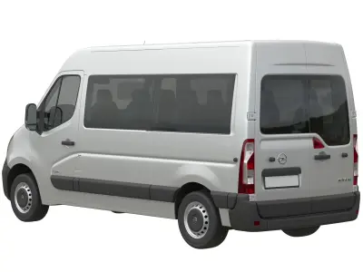  Opel Movano L2H2 Minibus 2019 3D model