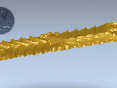3D DOOR CENTER PART 3D model
