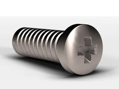 Star Screw Low-poly 3D model