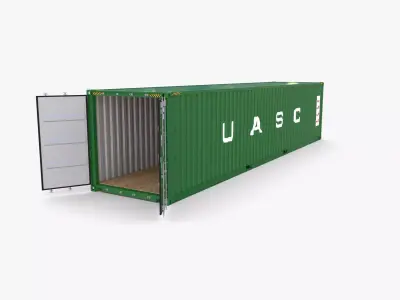 40ft Shipping Container UASC v1 3D model