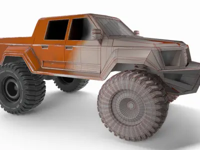 Game Ready Car Low-poly 3D model