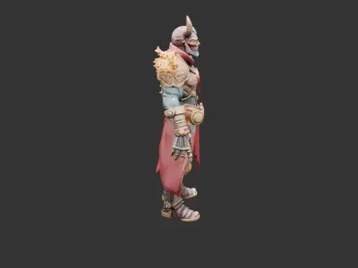 Clockwork Alchemist Low-poly 3D model