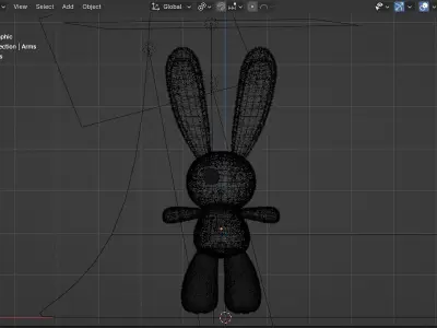 Bunny doll Free low-poly 3D model
