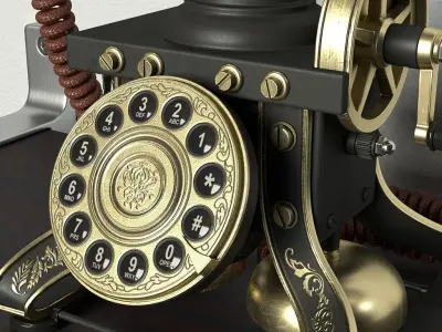 Vintage Telephone 3D model