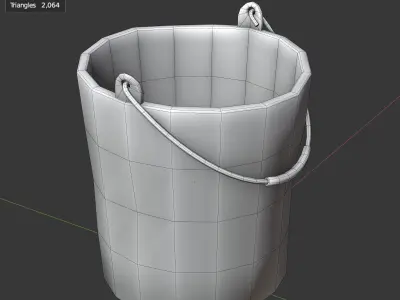 bucket with handle 3D model