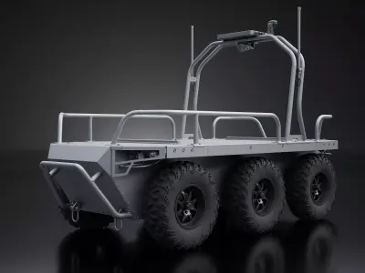 Ratel H UGV High-Poly 3D model