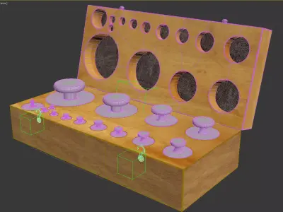 vintage scale box 3D model