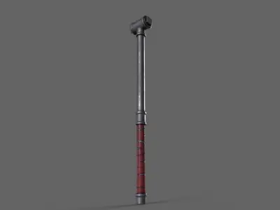 PBR Pipe Weapon V2c Low-poly 3D model