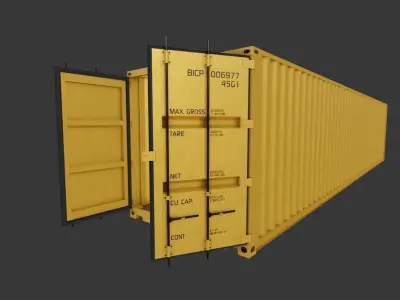 40ft Shipping Container  3D model