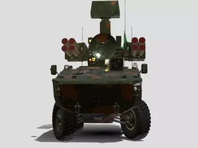 VECO GUARANI P 6X6 BR Low-poly 3D model