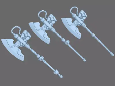 Clan Gunpla Heat Hawk Ax 3D print model