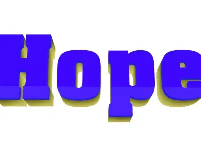 Hope word 1 3D model