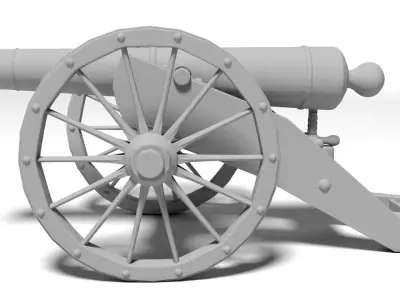 war cannon for 3D print 3D print model purchase