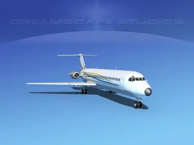 Douglas DC-9-40 Executive 3 3D model