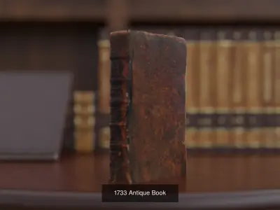 Antique Books 3D Model Pack