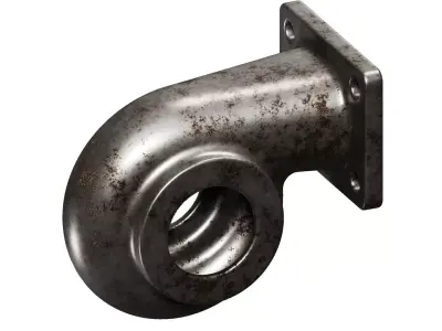 Rusty Turbine Housing 3D model