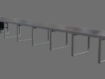 Conveyor Belt 1A Low-poly 3D model